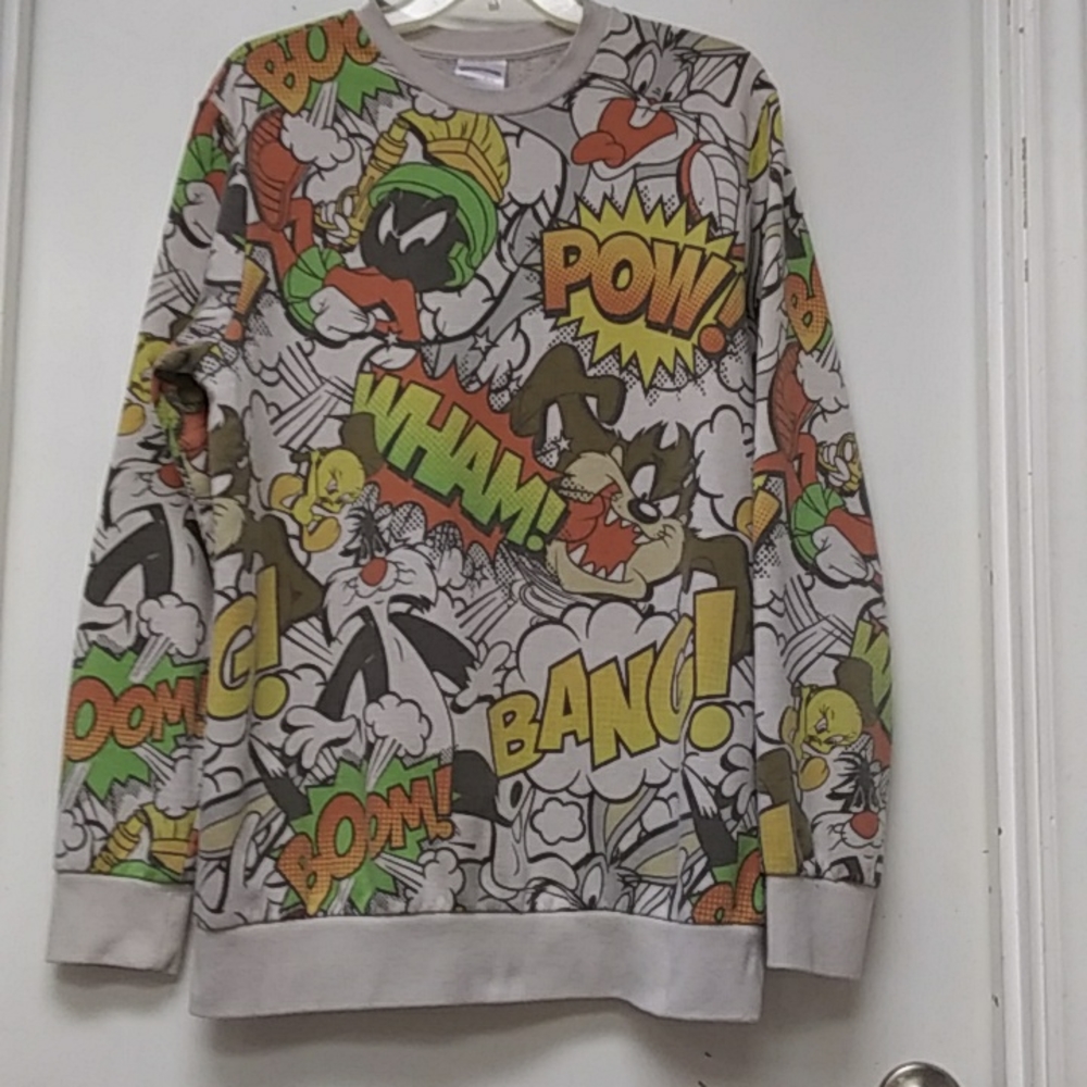 Looney Tunes Comic Sweatshirt. Size Large 42-44